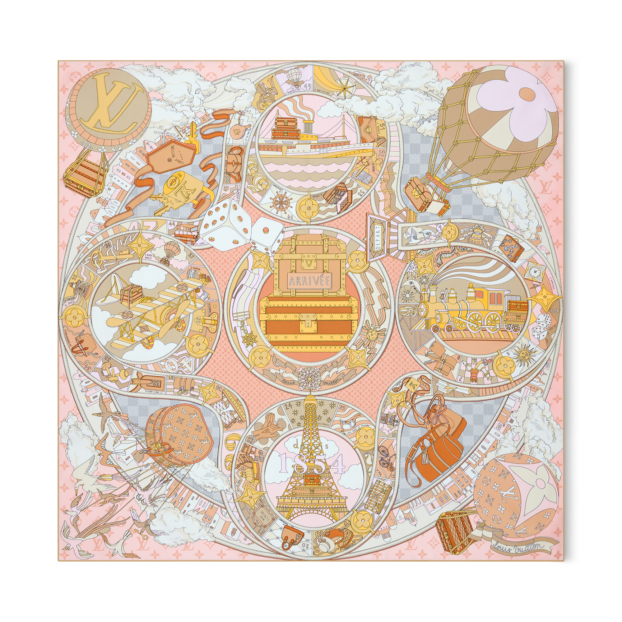 Carré LV Journey 90 cm - Acessórios | LOUIS VUITTON ®
